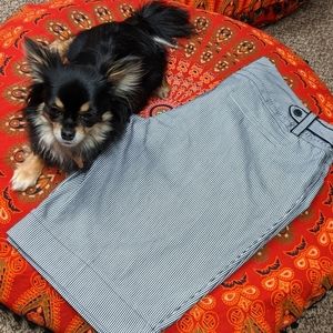 Navy and white shorts